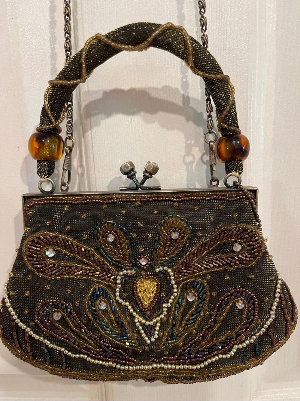 Sparkly "Vintage" Beaded Cocktail Purse, NWOT